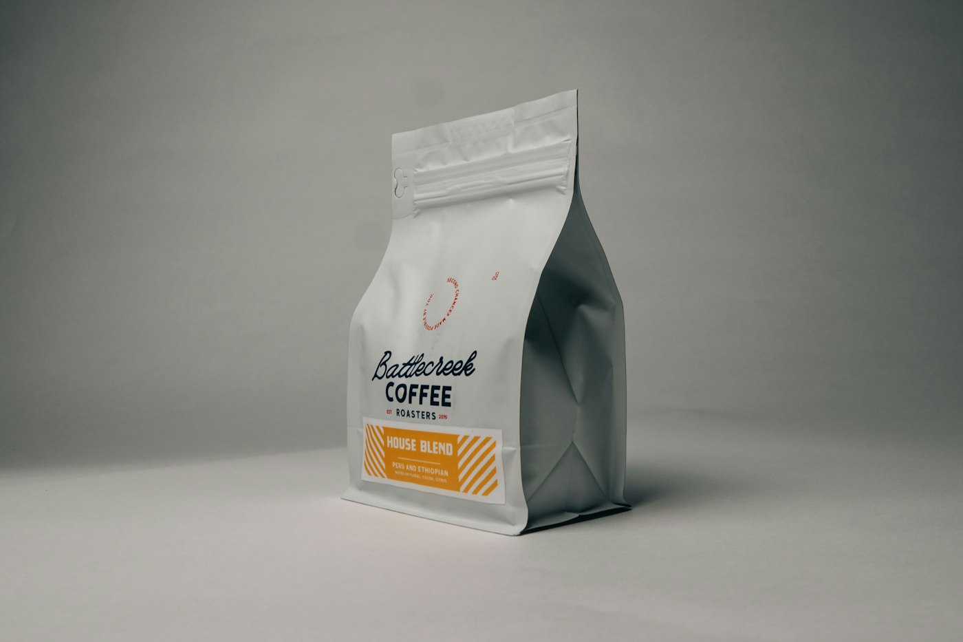 Coffee beans and flexible coffee packaging