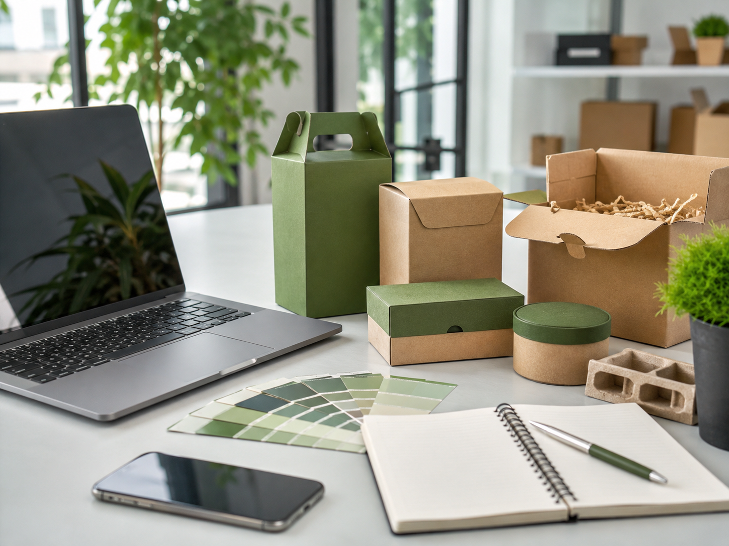 Packaging design desk
